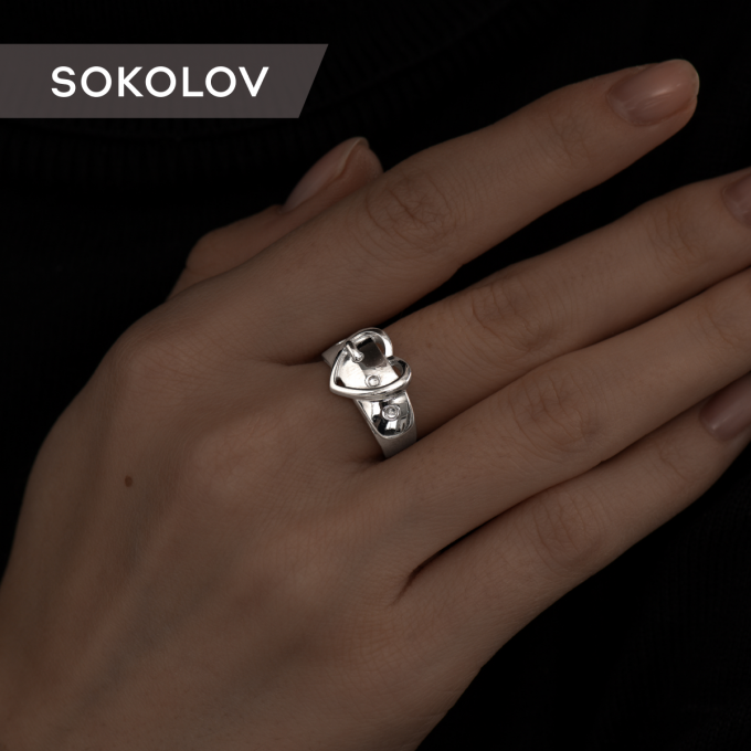 Кольцо из серебра р. 18,5 SOKOLOV 94013361 94013361_18,5